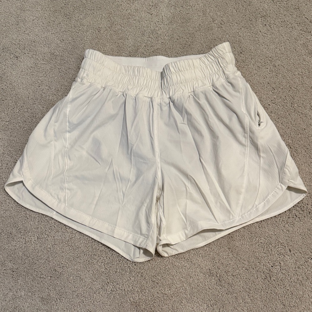 Women's lululemon Track That White Athletic Shorts
